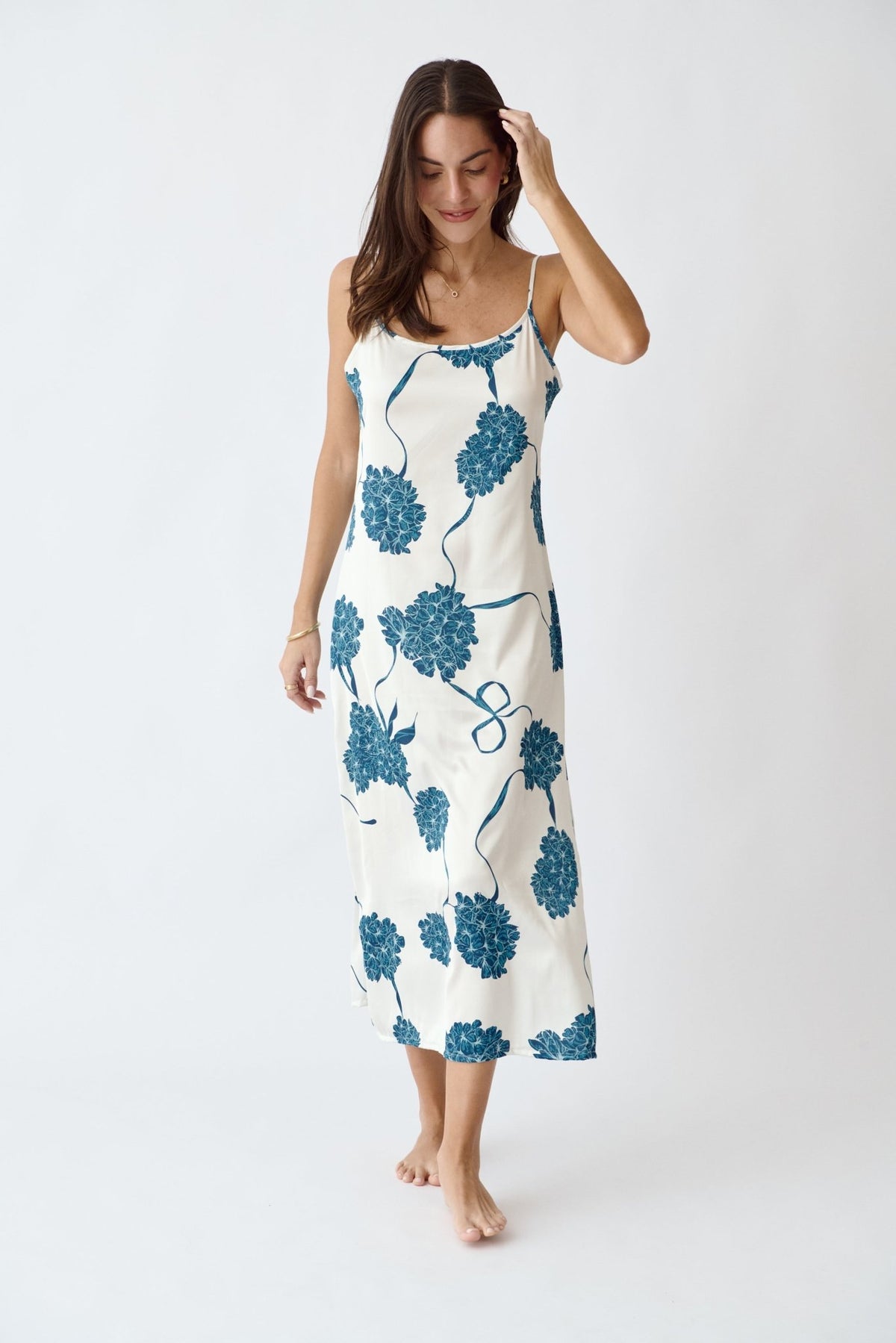 Washable Silk Dress - Blossom - Shop Avnu
