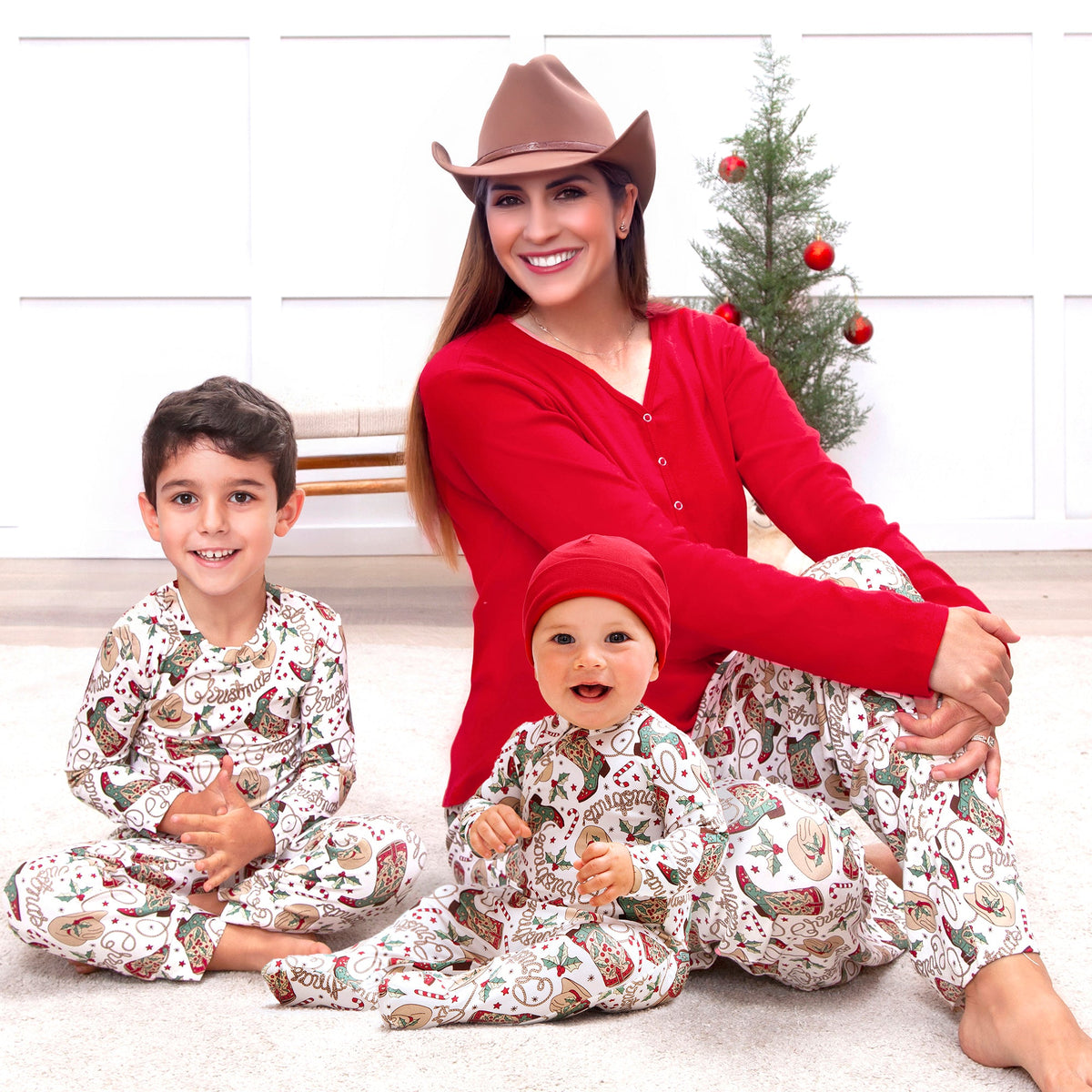 Western Christmas Adult Pajama Pants – Soft Bamboo Unisex - Shop Avnu