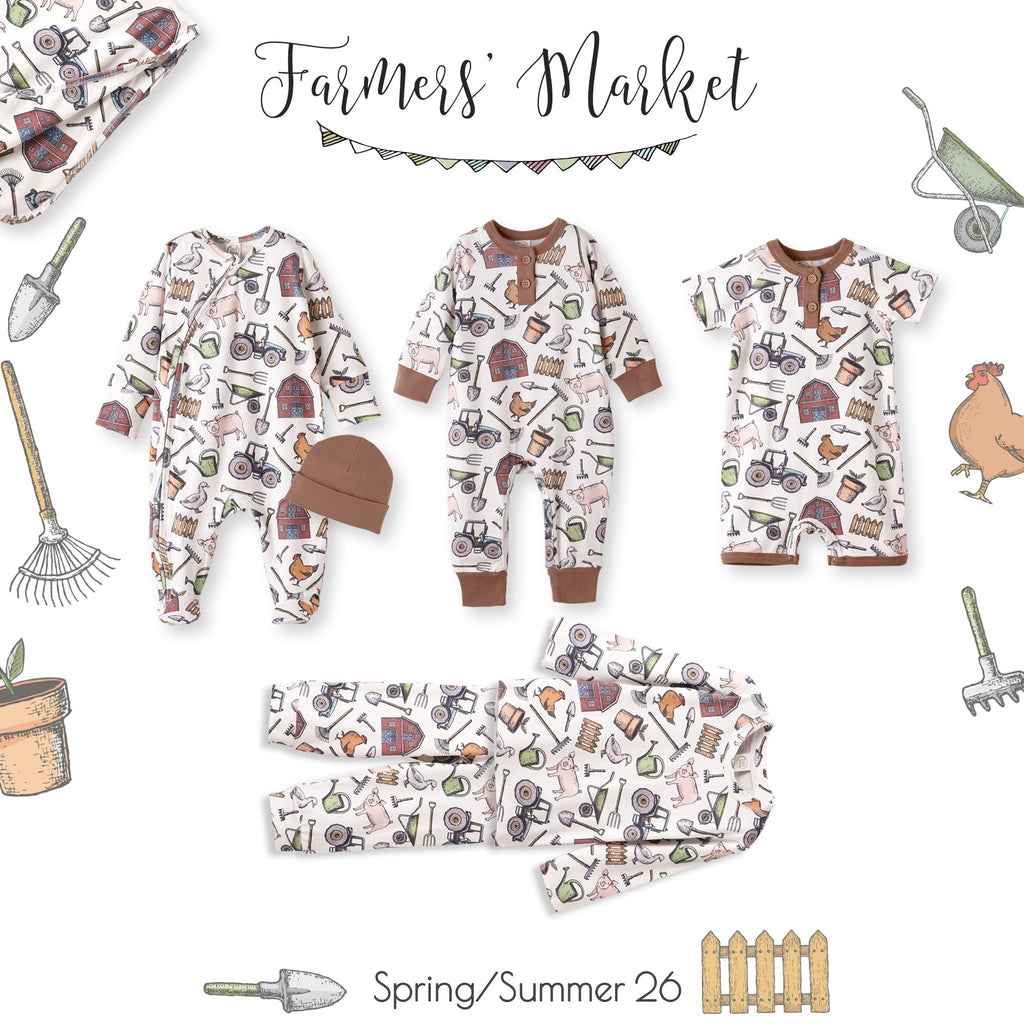 Farmer's Market Kids Bamboo Pajama Set - Shop Avnu