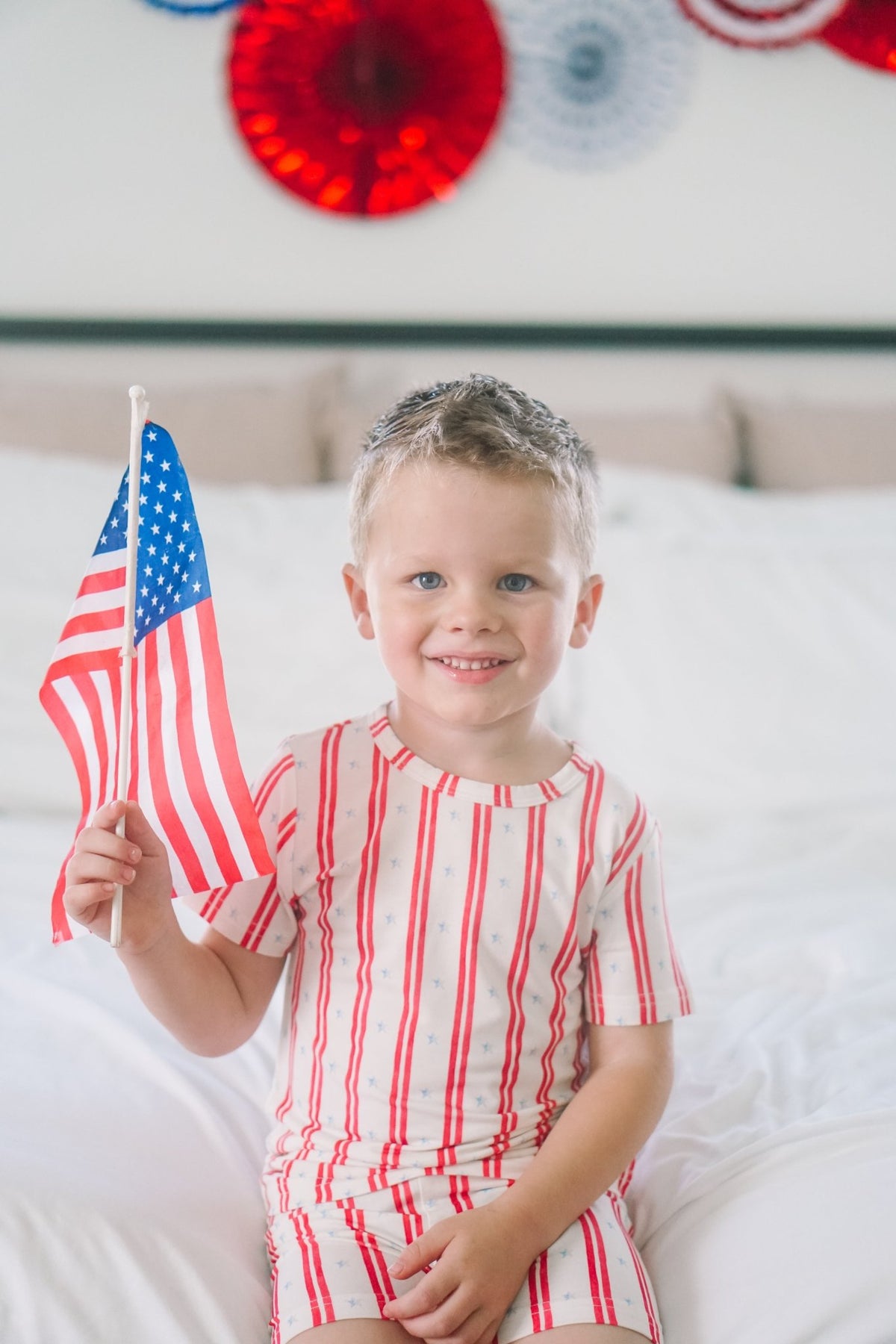 Stars & Stripes 2pc Bamboo Pajamas - Shop Avnu
