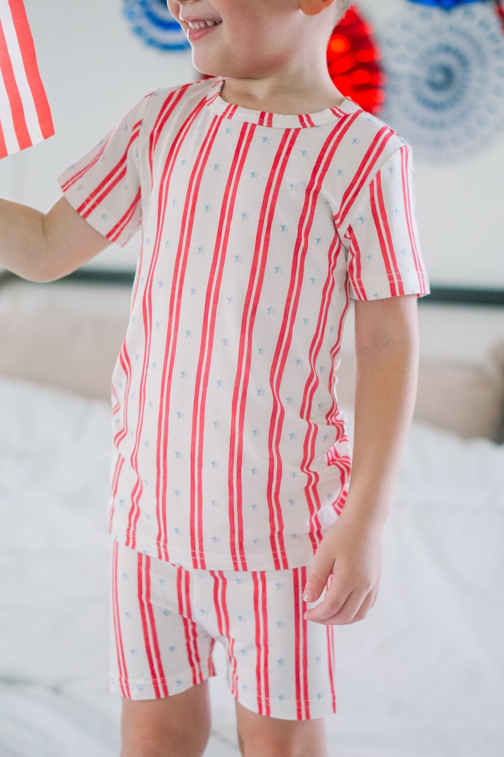 Stars & Stripes 2pc Bamboo Pajamas - Shop Avnu