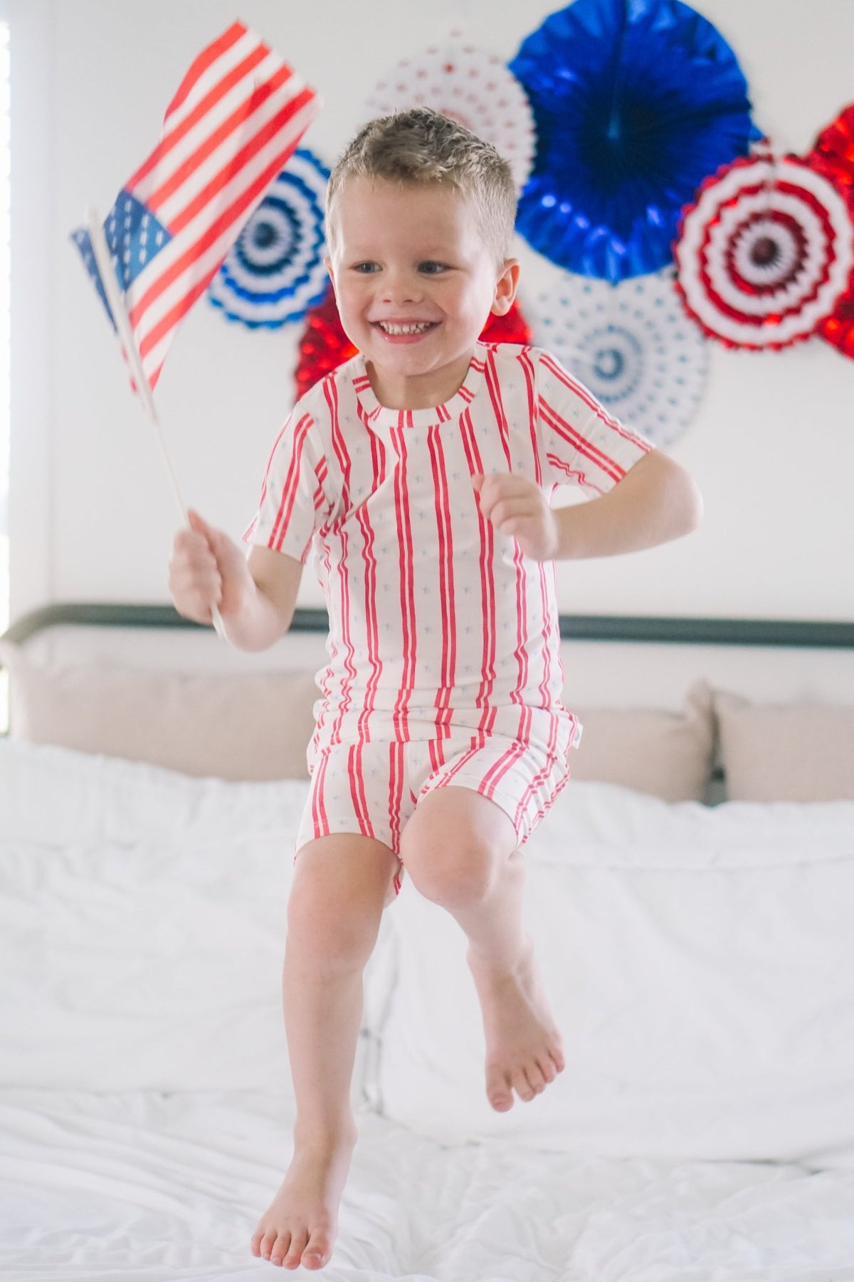 Stars & Stripes 2pc Bamboo Pajamas - Shop Avnu
