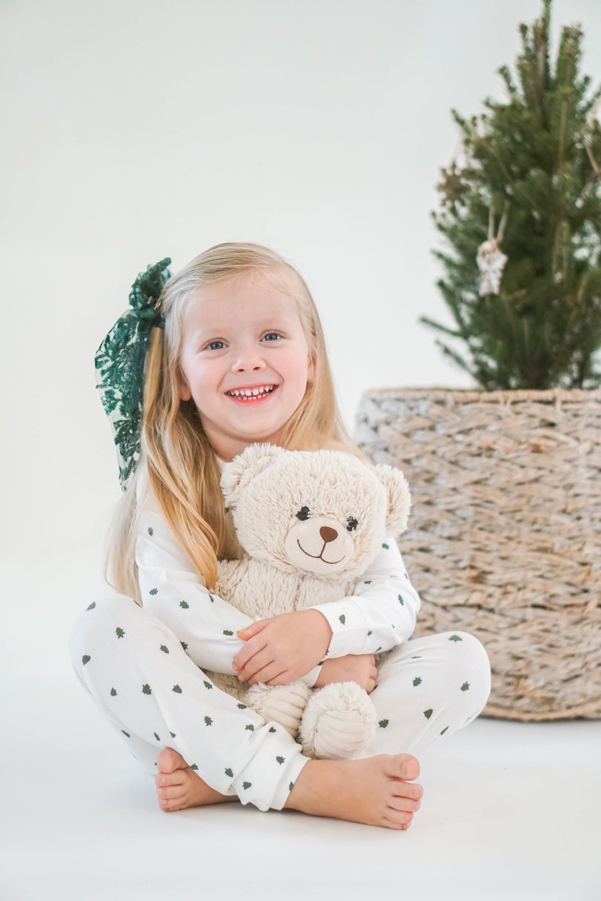 Tiny Trees Ribbed Bamboo 2pc Henley Pajamas - Shop Avnu