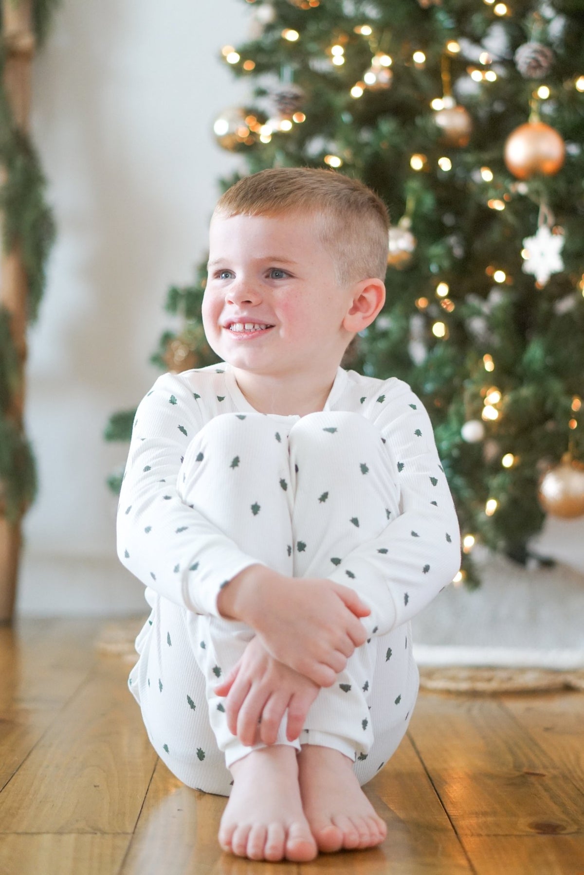 Tiny Trees Ribbed Bamboo 2pc Henley Pajamas - Shop Avnu