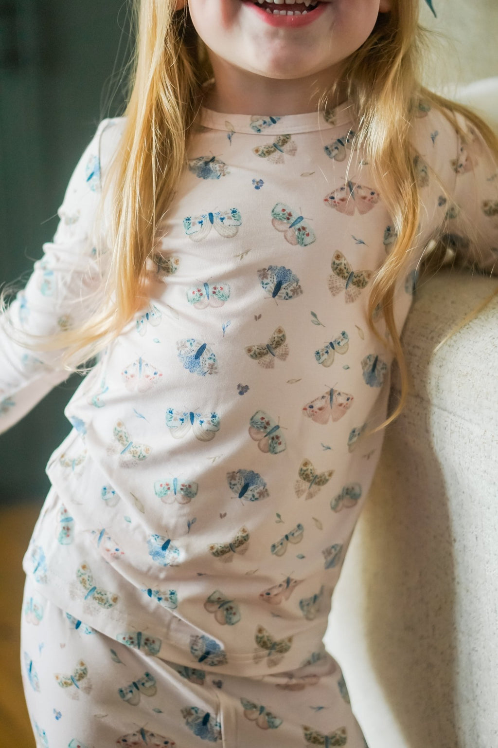 Luna Moths 2pc Bamboo Pajamas - Shop Avnu