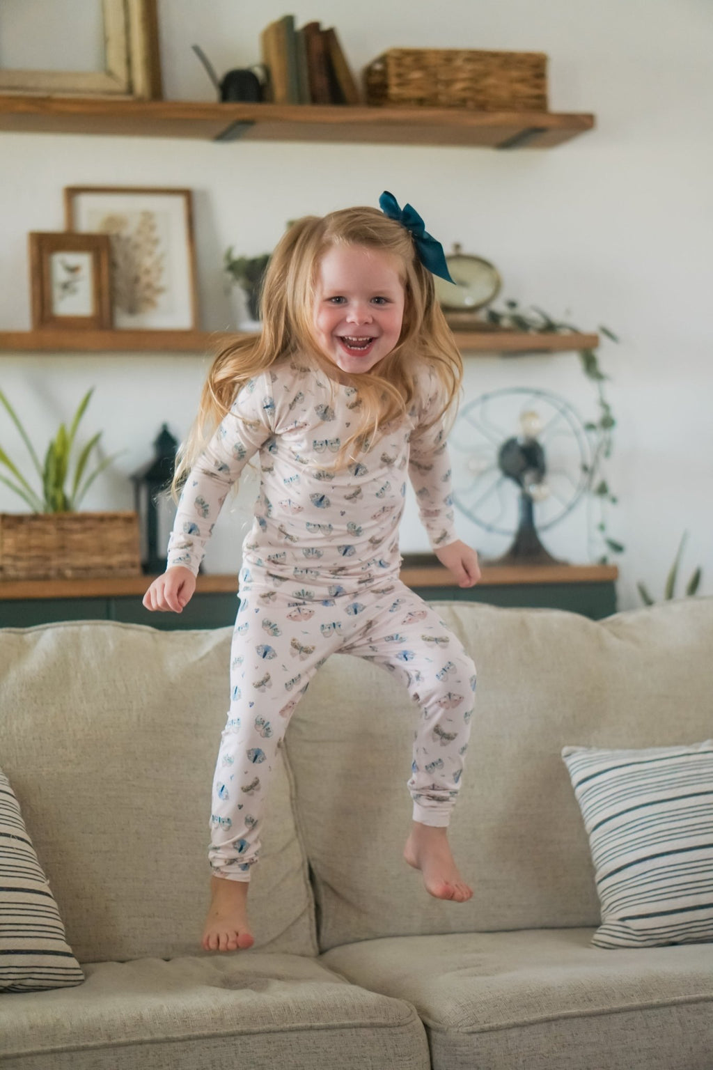 Luna Moths 2pc Bamboo Pajamas - Shop Avnu