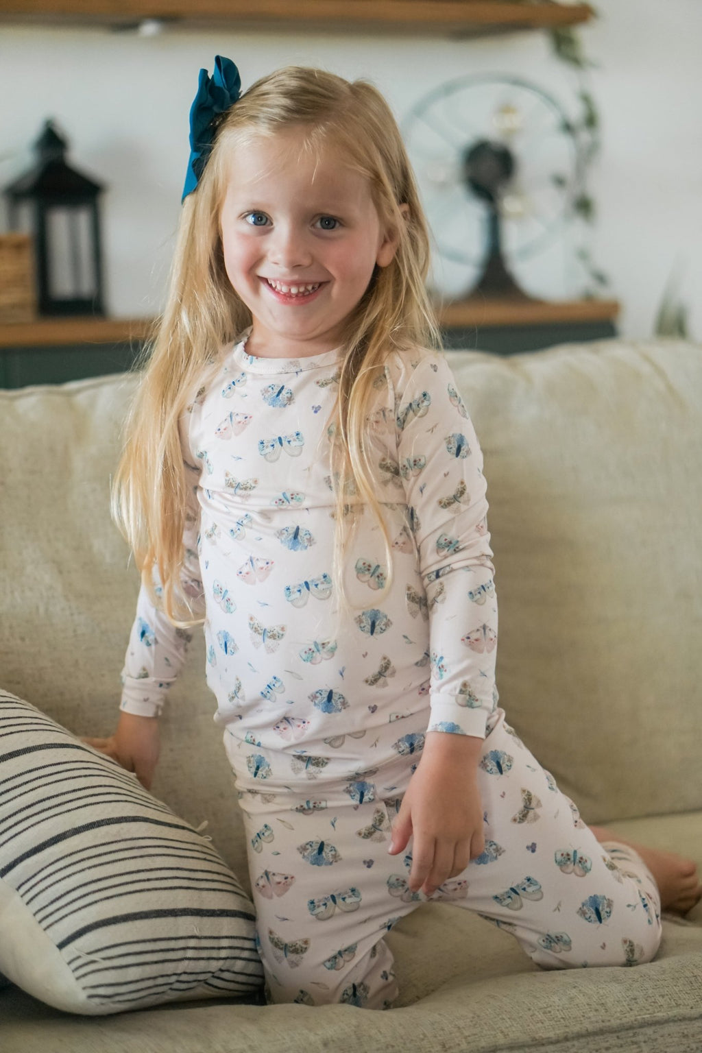 Luna Moths 2pc Bamboo Pajamas - Shop Avnu