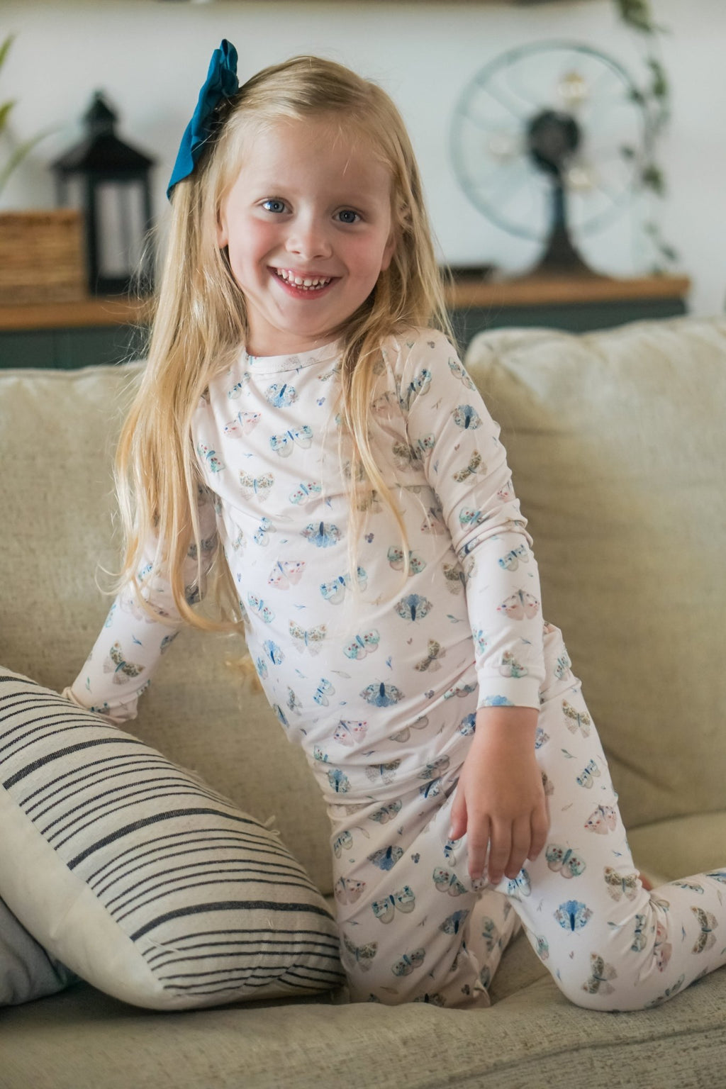 Luna Moths 2pc Bamboo Pajamas - Shop Avnu