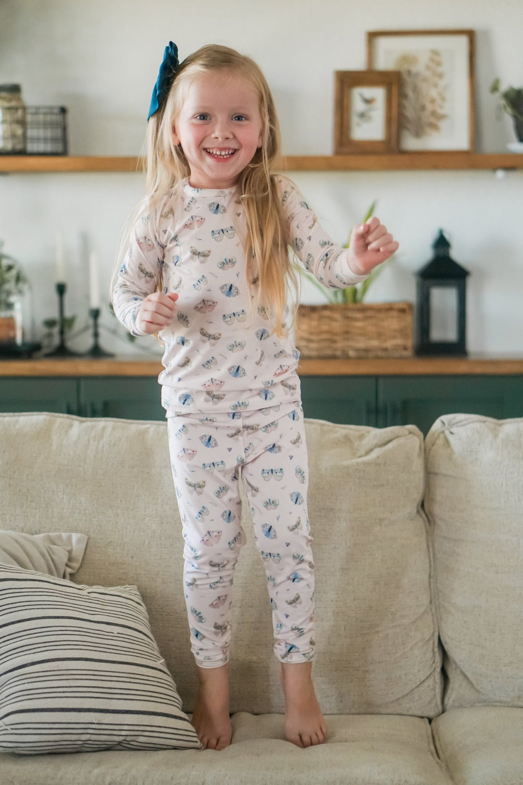 Luna Moths 2pc Bamboo Pajamas - Shop Avnu