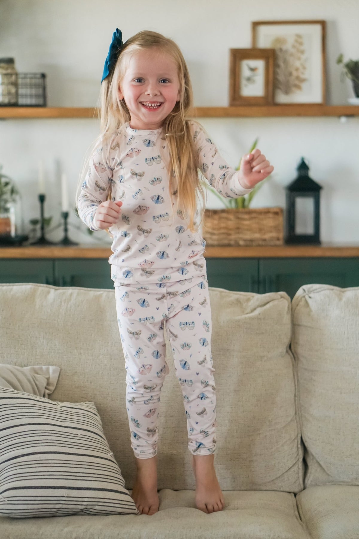 Luna Moths 2pc Bamboo Pajamas - Shop Avnu