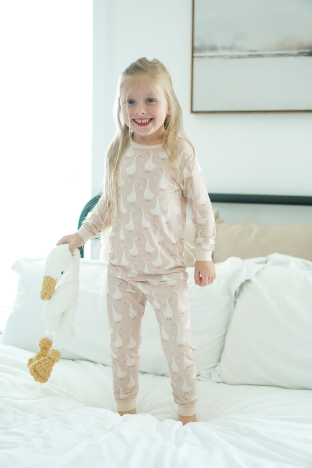 Silly Goose on the Loose 2pc Bamboo Pajamas - Shop Avnu