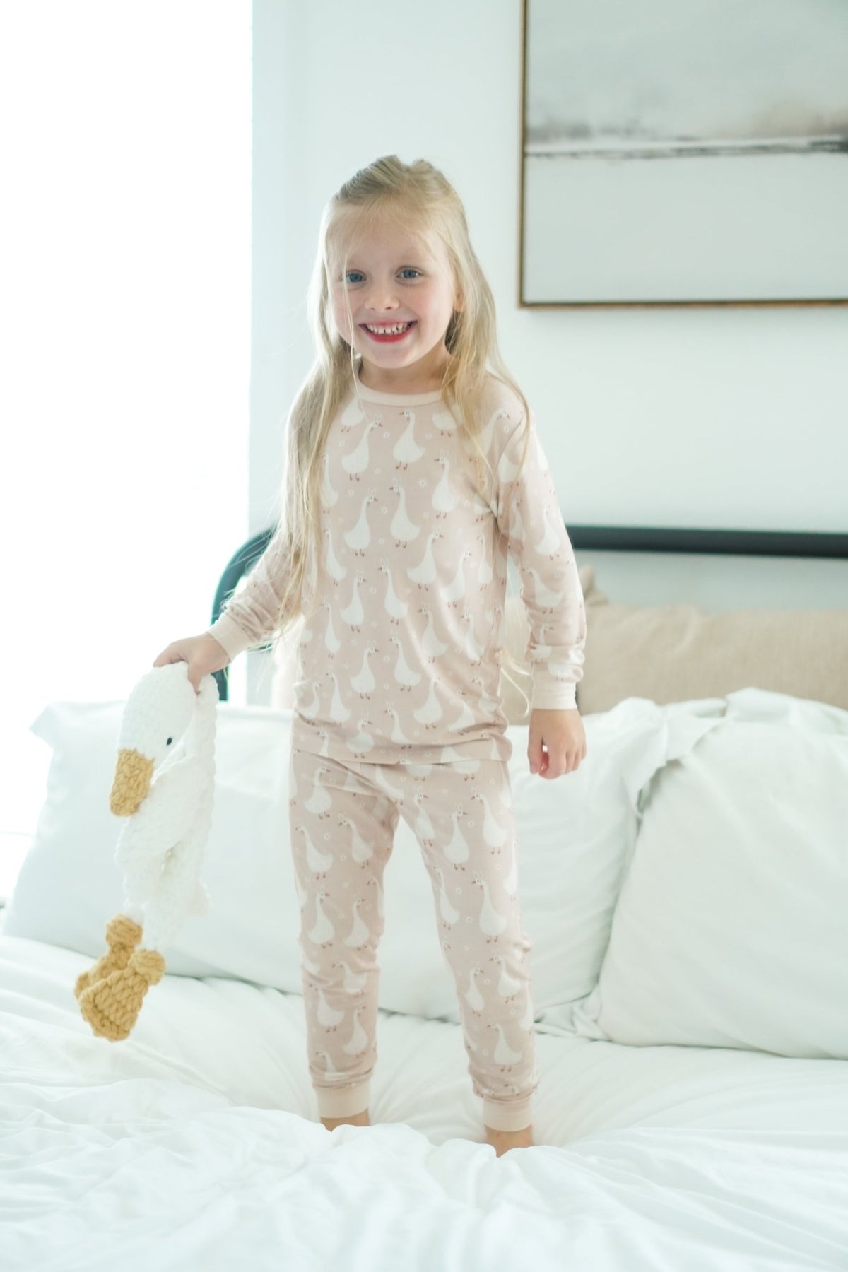 Silly Goose on the Loose 2pc Bamboo Pajamas - Shop Avnu