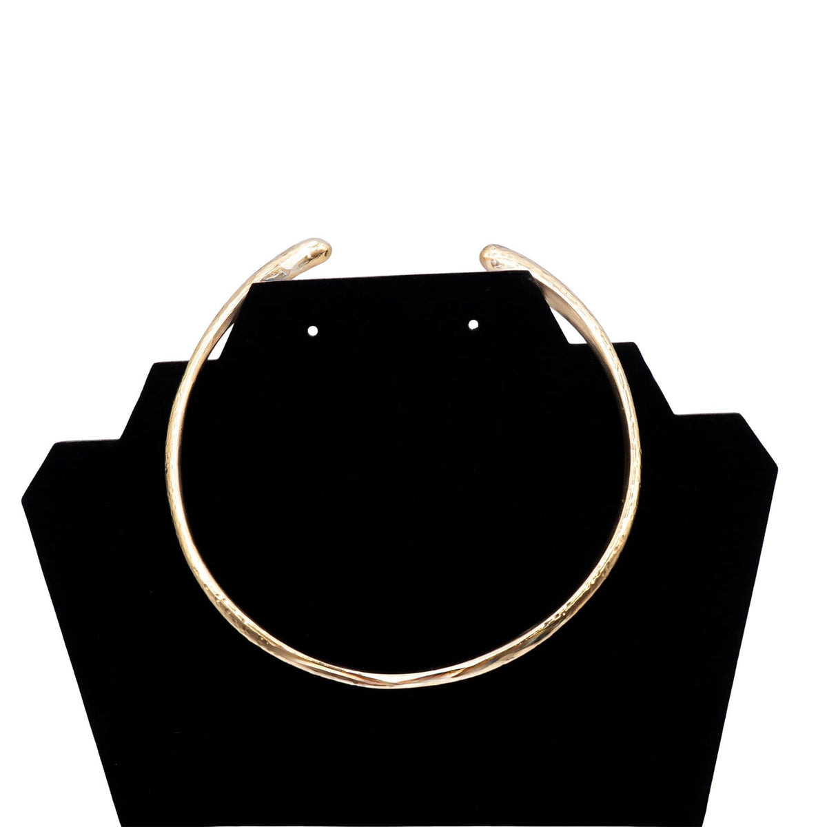 Sana Hammered Cuff Choker with Teardrop Ends