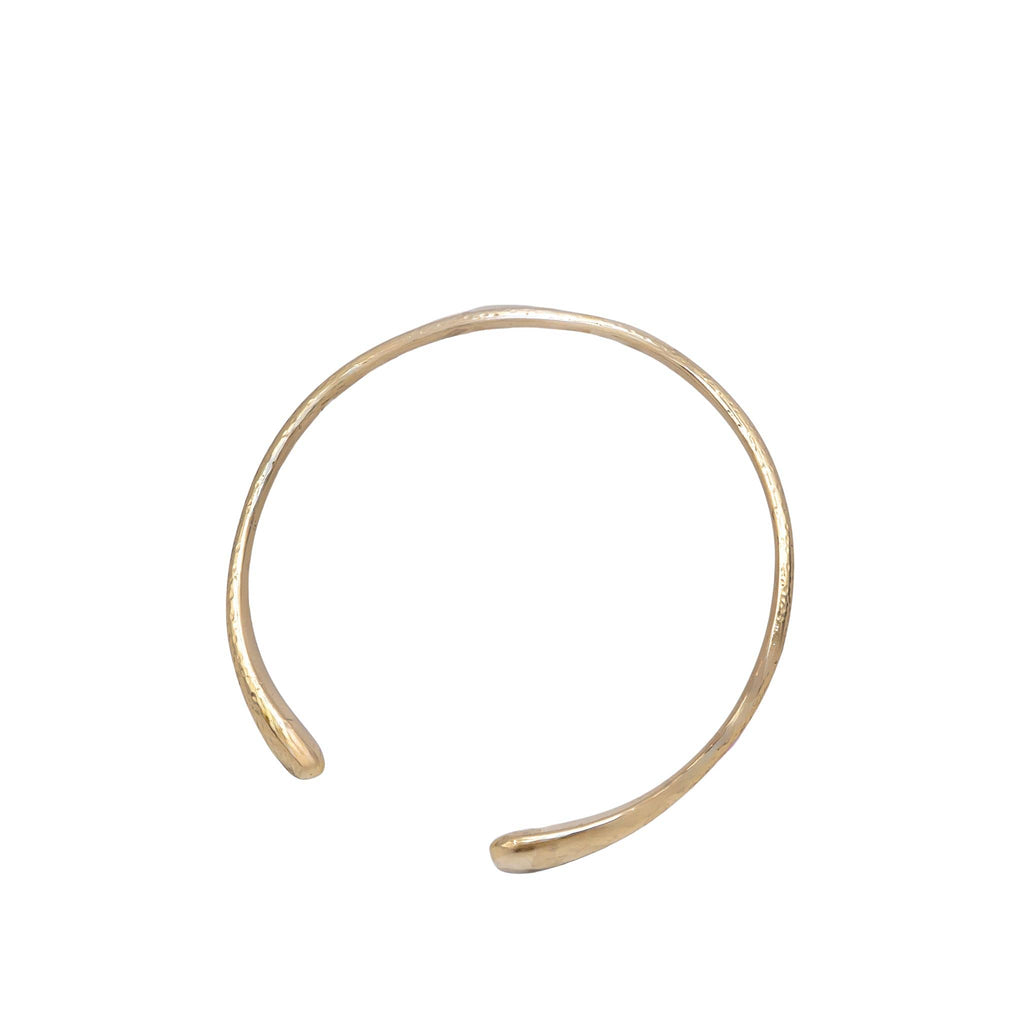 Sana Hammered Cuff Choker with Teardrop Ends