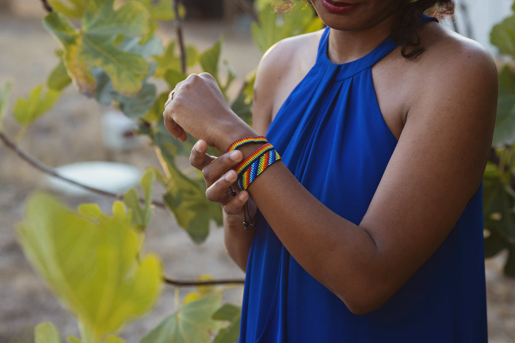 Rainbow Pride Love Bracelet – Handmade with Purpose