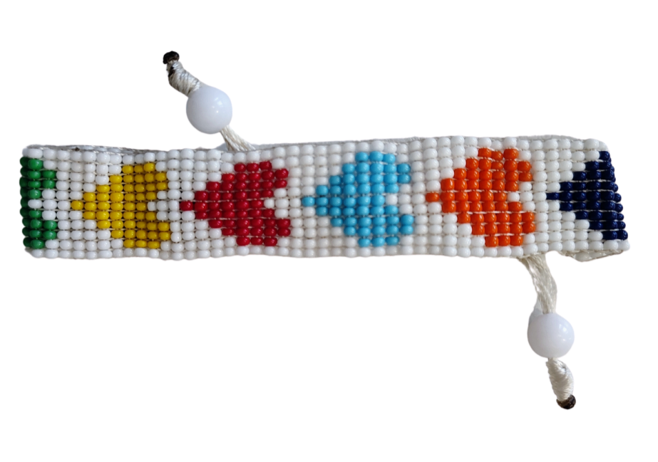 Hearts United Hand Beaded Bracelet