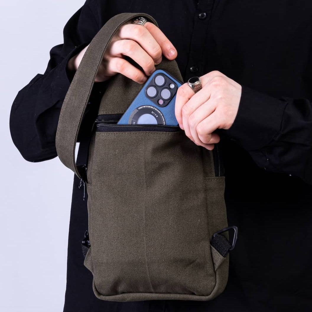 Large Canvas Crossbody Sling Bags |  Umoja