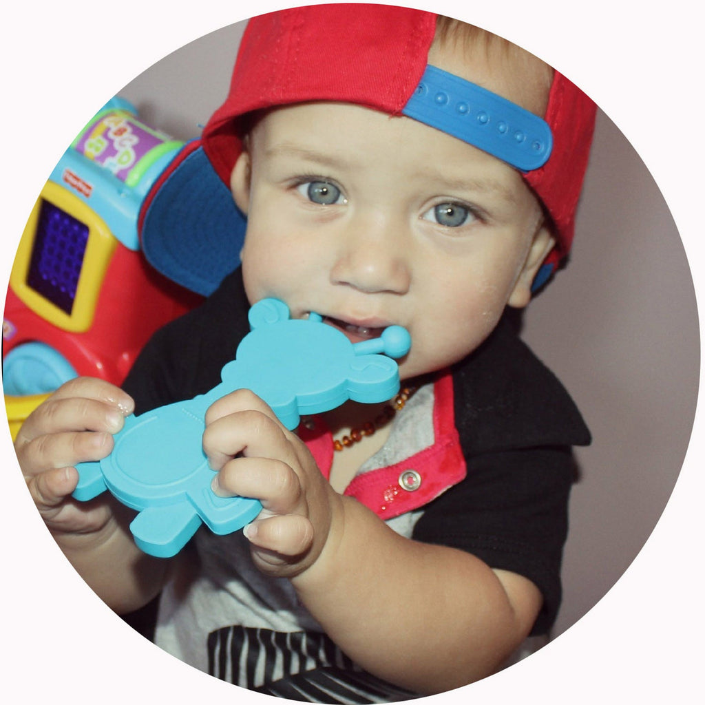 Little bamBAM Baby Teething Toy – Cyan - Shop Avnu