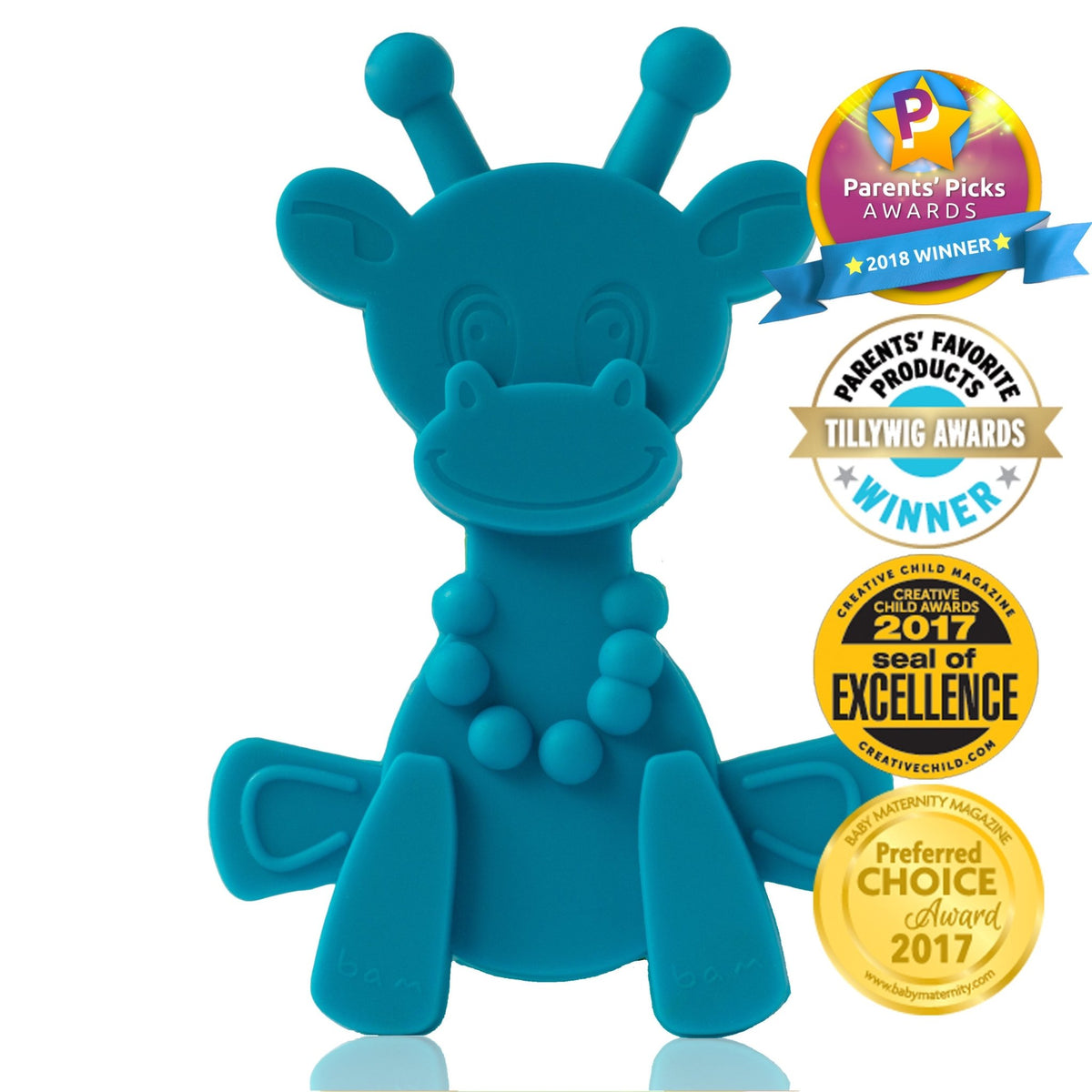 Little bamBAM Baby Teething Toy – Cyan - Shop Avnu