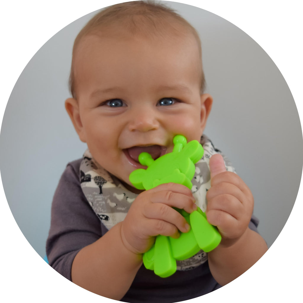 Little bamBAM Baby Teething Toy - Lime - Shop Avnu
