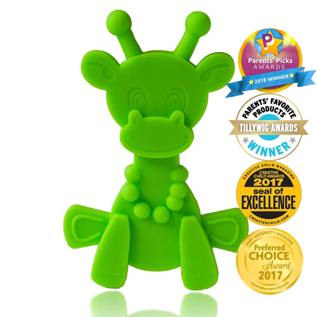 Little bamBAM Baby Teething Toy - Lime - Shop Avnu