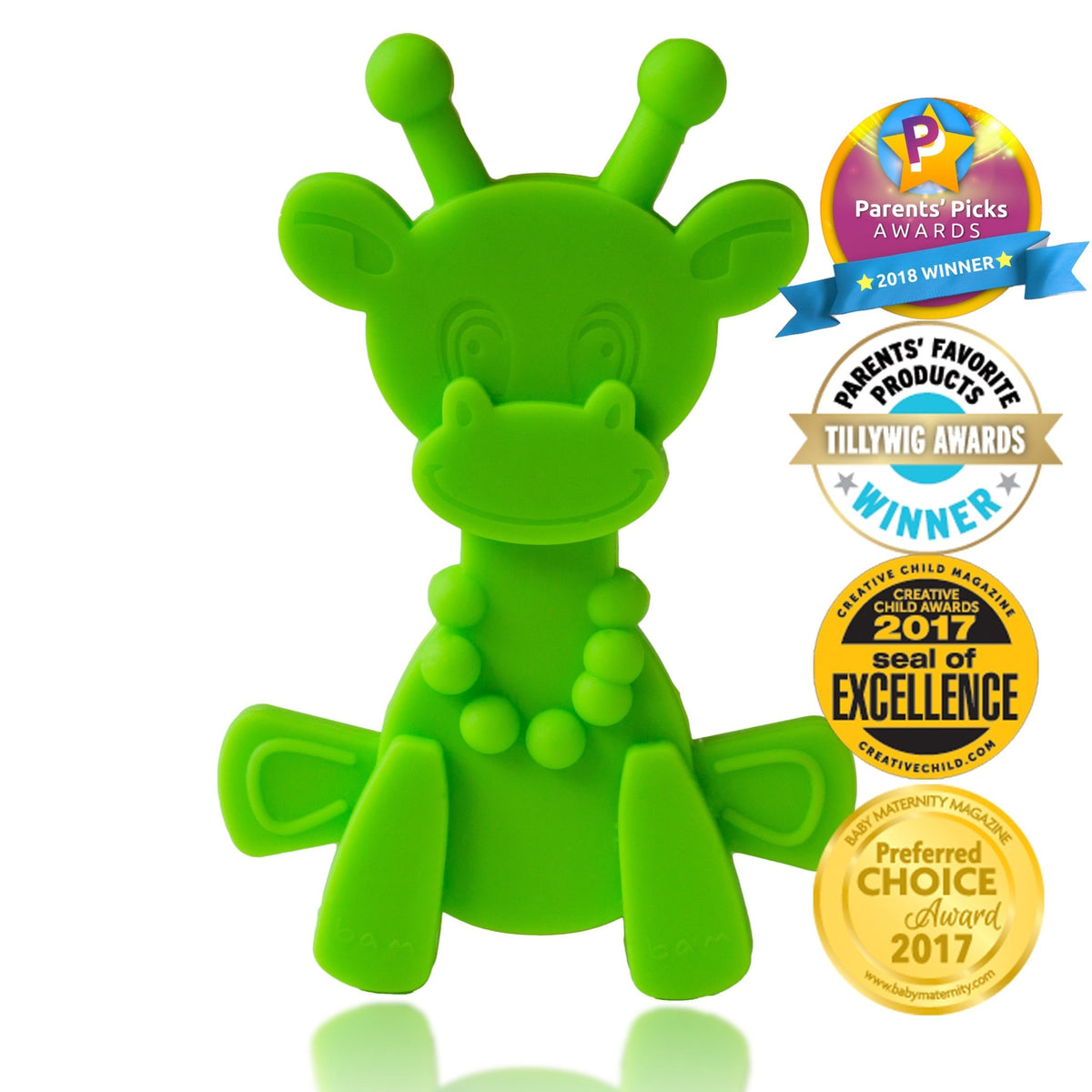 Little bamBAM Baby Teething Toy - Lime - Shop Avnu