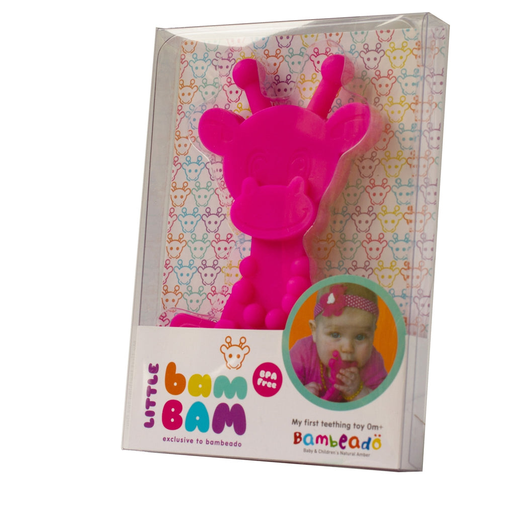 Little bamBAM Baby Teething Toy - Magenta - Shop Avnu