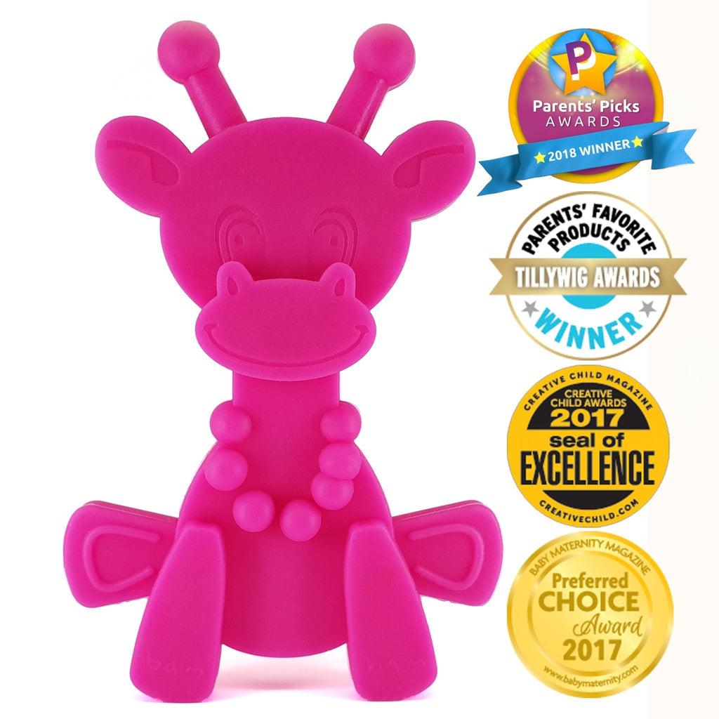Little bamBAM Baby Teething Toy - Magenta - Shop Avnu
