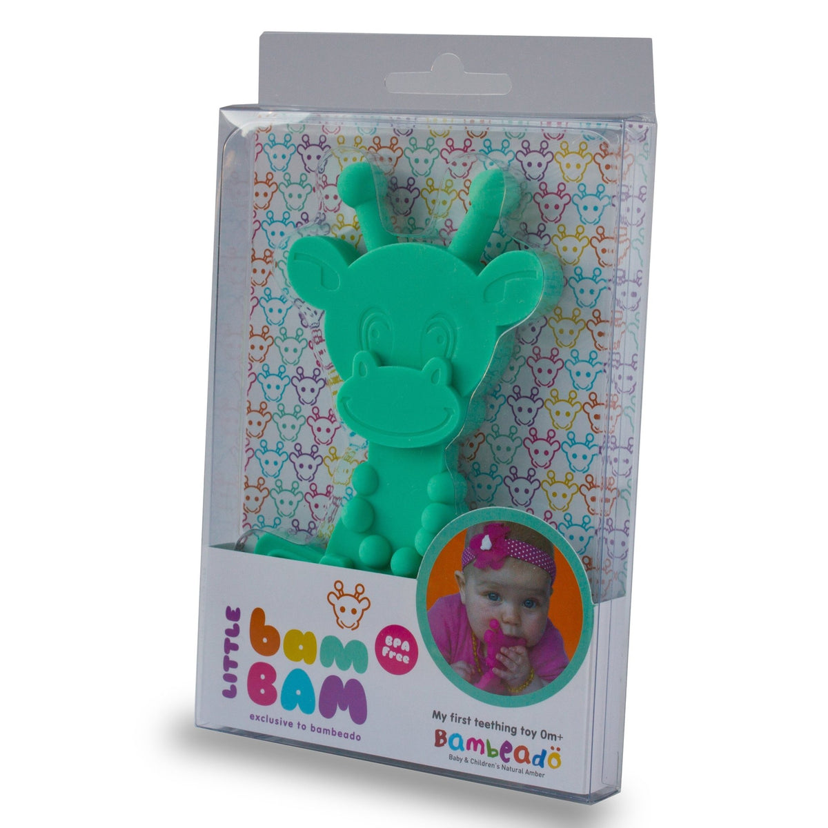 Little bamBAM Baby Teething Toy - Turquoise - Shop Avnu
