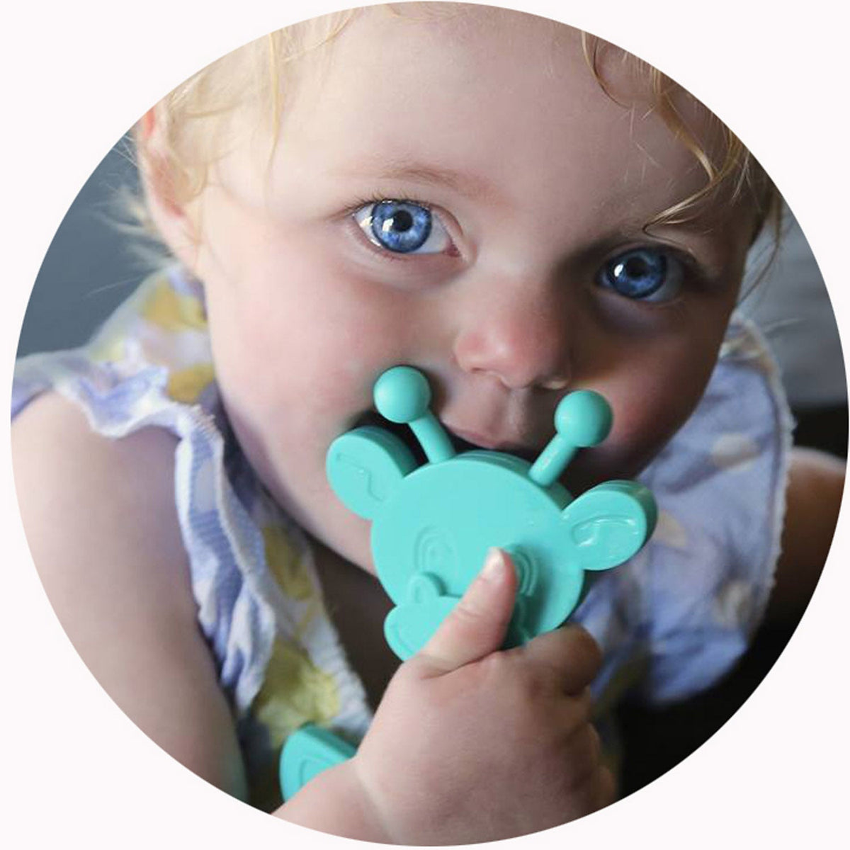 Little bamBAM Baby Teething Toy - Turquoise - Shop Avnu