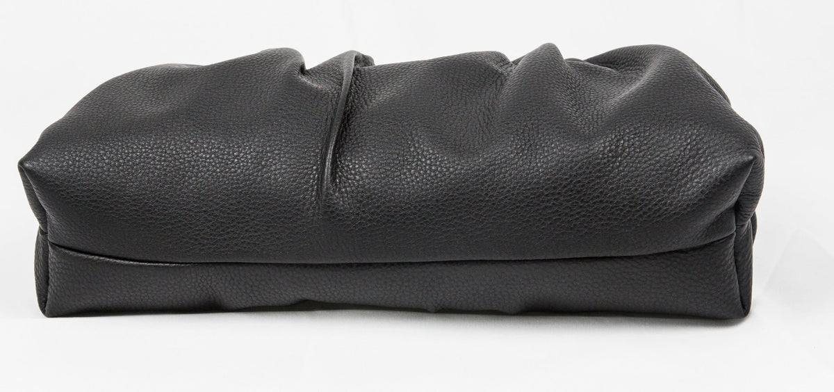 Leather Bag, Clutch Bag with Chain - MiamiLeathers