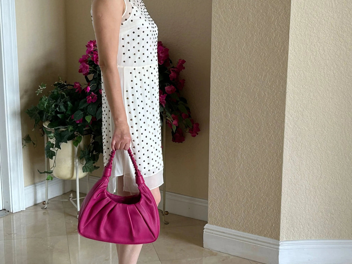 Leather Shoulder Bag, Sophia Full Grain Leather Hobo