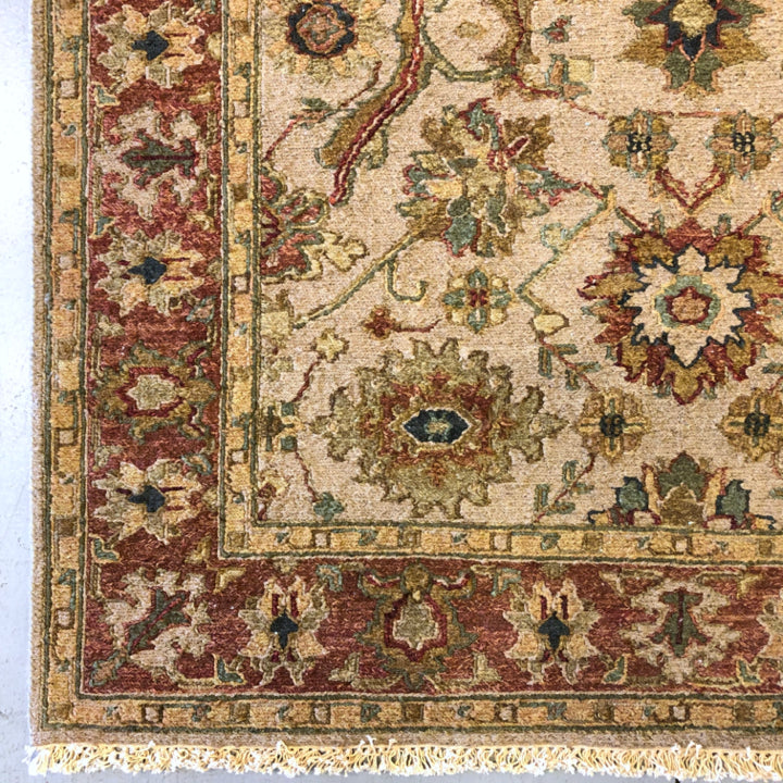 Reversible/2-Sided Soumak Flat Weave (4'x10' Runner) camel/brown