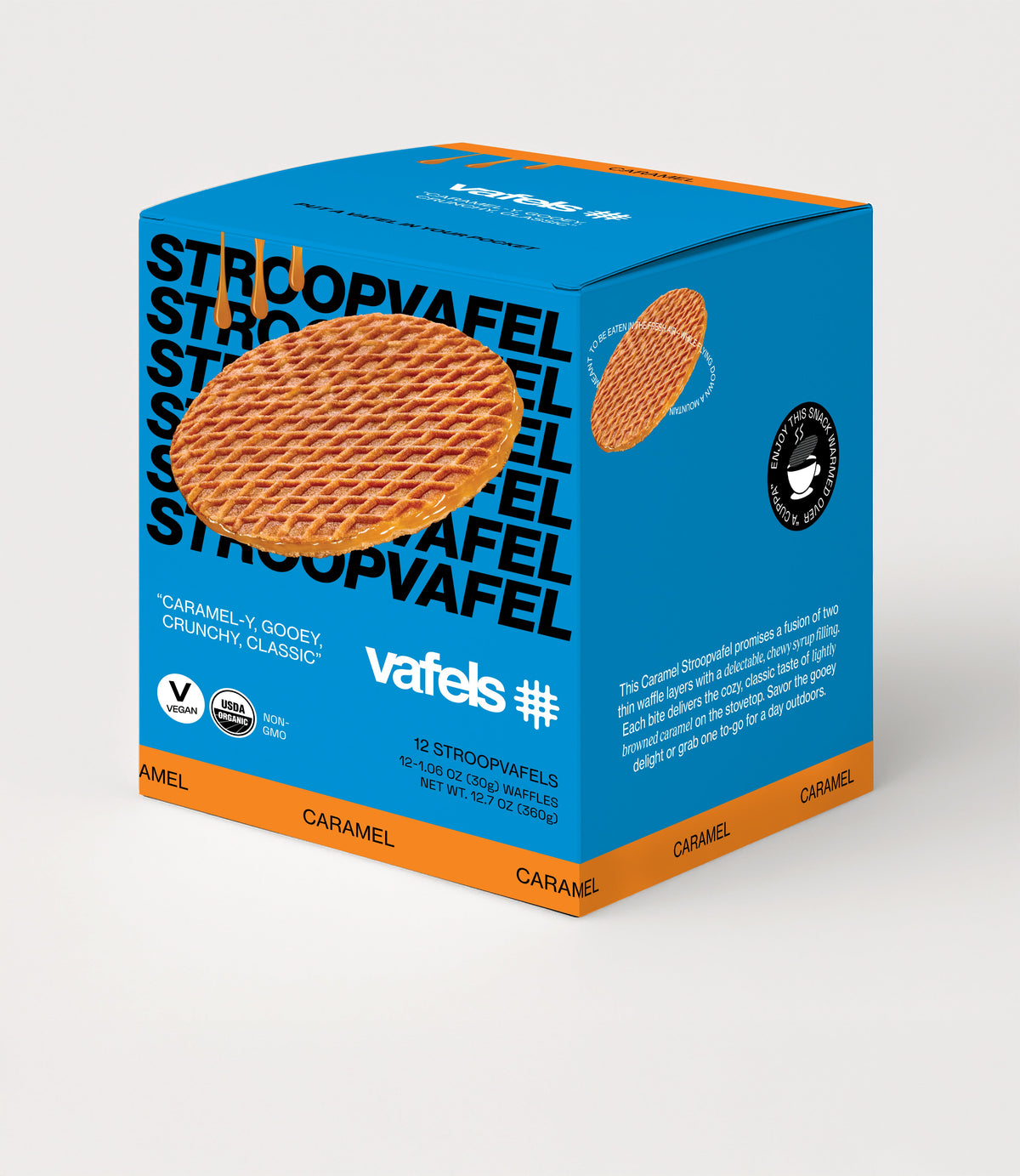 Caramel Stroopvafels - Box of 12 - New Blue Packaging!!