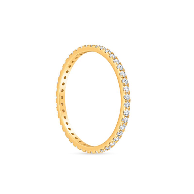 Sydney 14K Gold and Diamond Eternity Ring - Shop Avnu