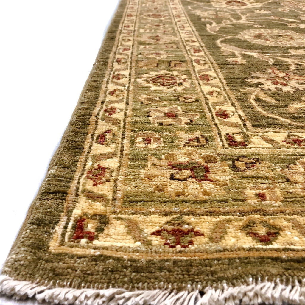 Chobi-Farahan (4'x10' Runner) green/gold
