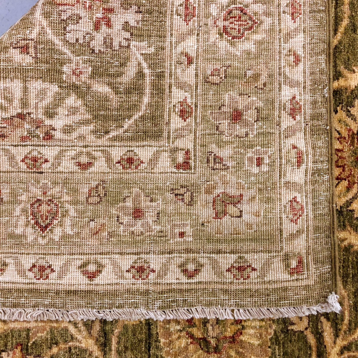 Chobi-Farahan (4'x10' Runner) green/gold