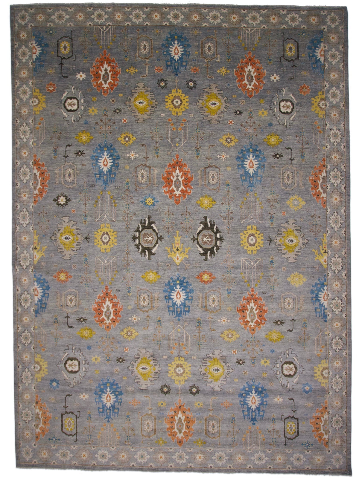 Afghan Oushak (10x14) gray