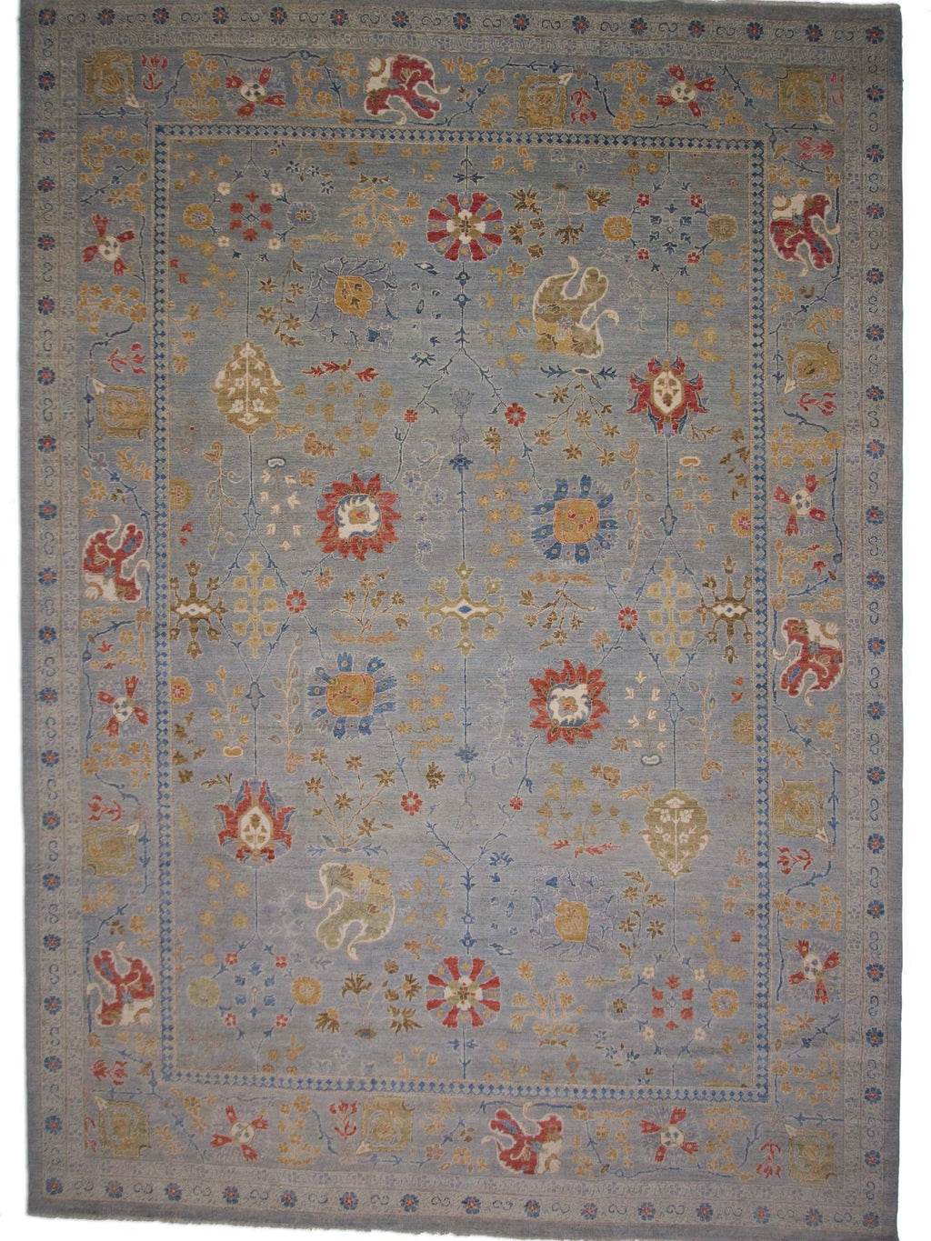 Afghan Oushak (10'00"x14'04") gray