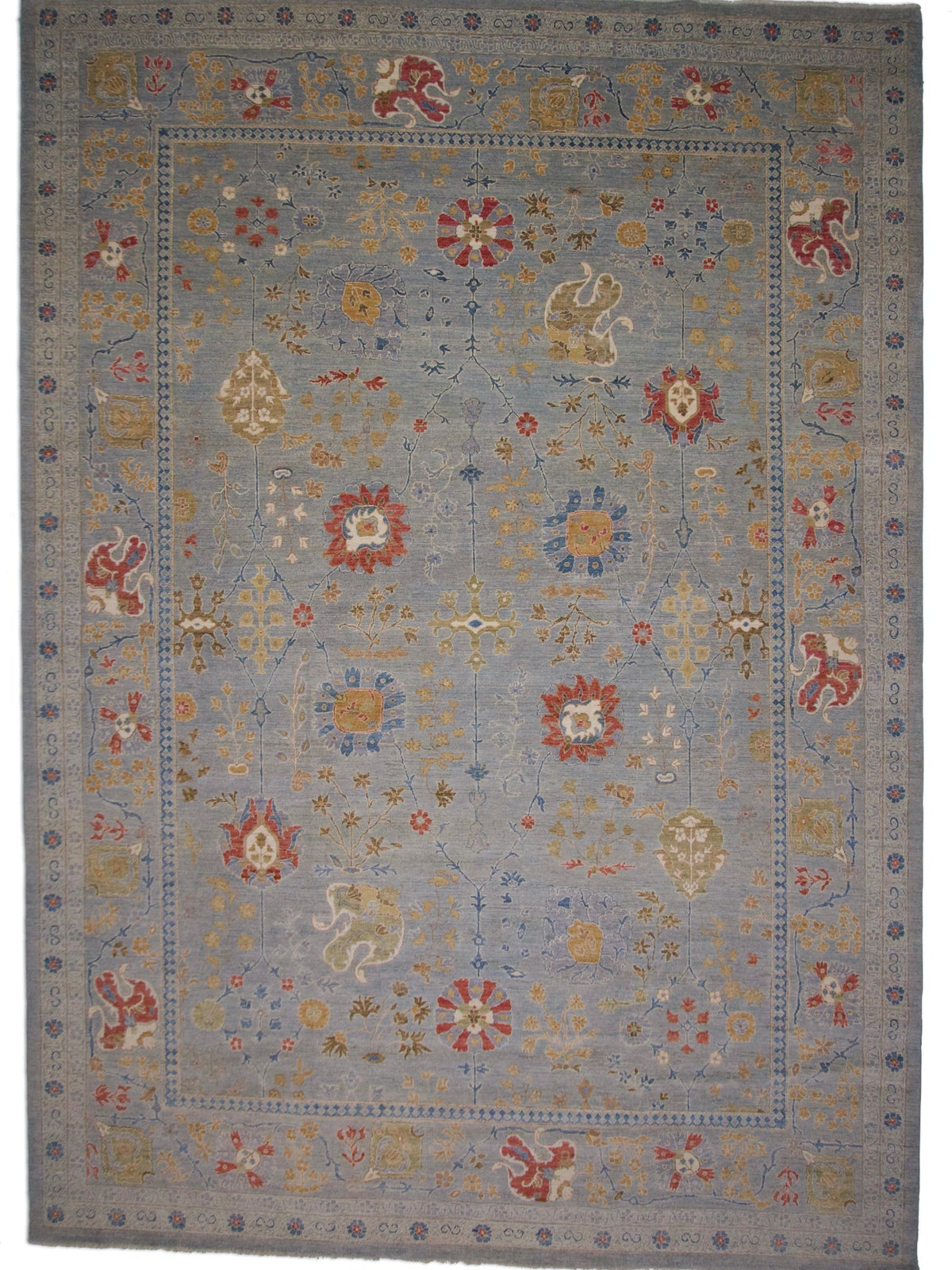 Afghan Oushak (10'00"x14'04") gray
