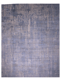 Carved, Contemporary Tibetan-Style 12x15 (blue/gray)