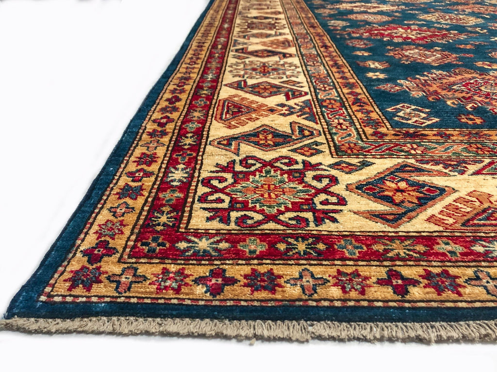 Super Kazak (8'11"x12'02") blue/lt.gold
