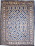 Antique Washed Super Kazak (10'06"x13'08") blue/ivory