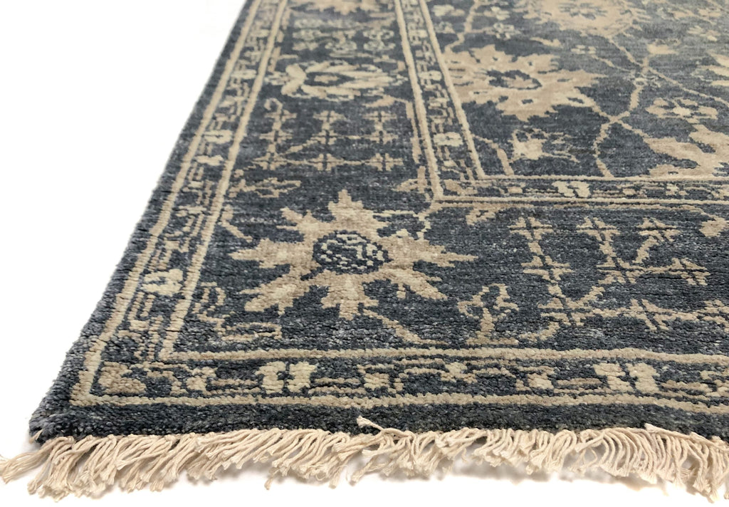 Indo-Oushak Design (6' Square) blue