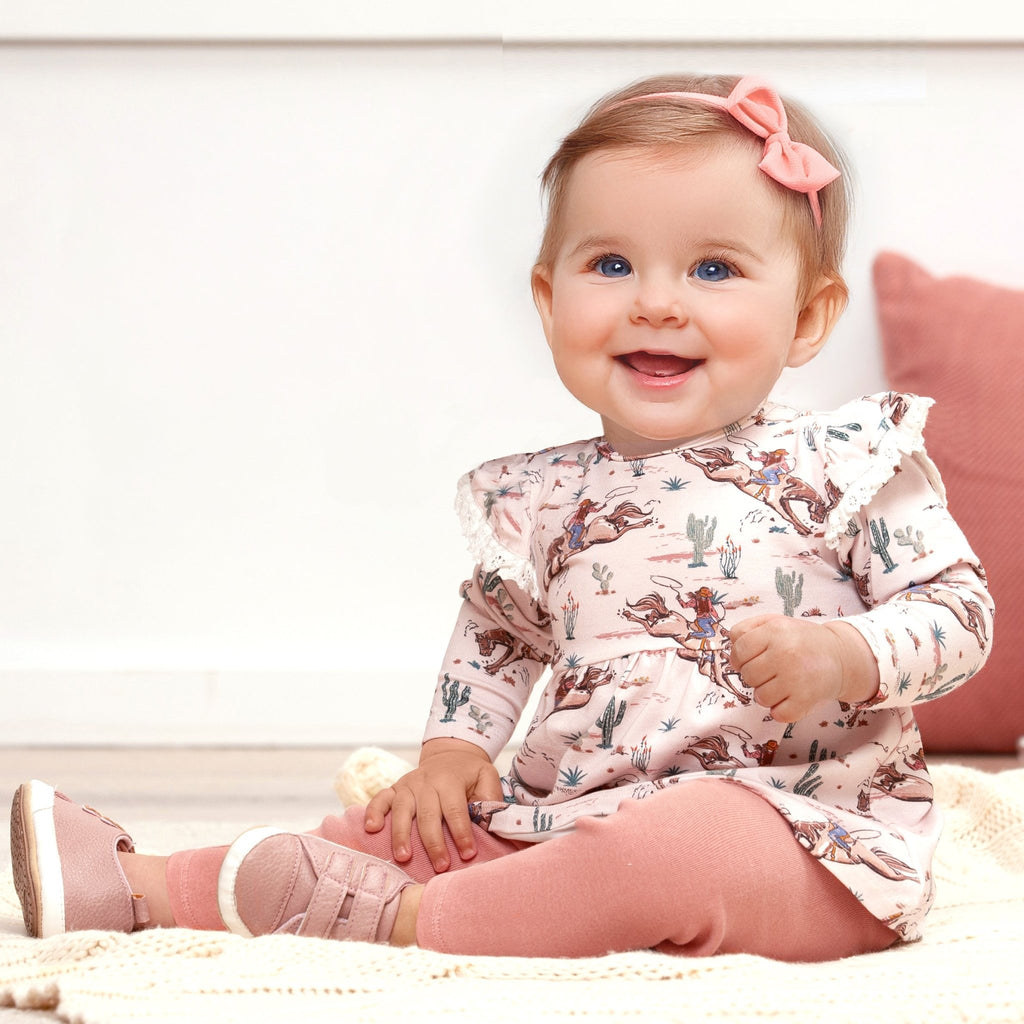 Prairie Princess Baby Girl's Western Bamboo Top & Legging - Shop Avnu
