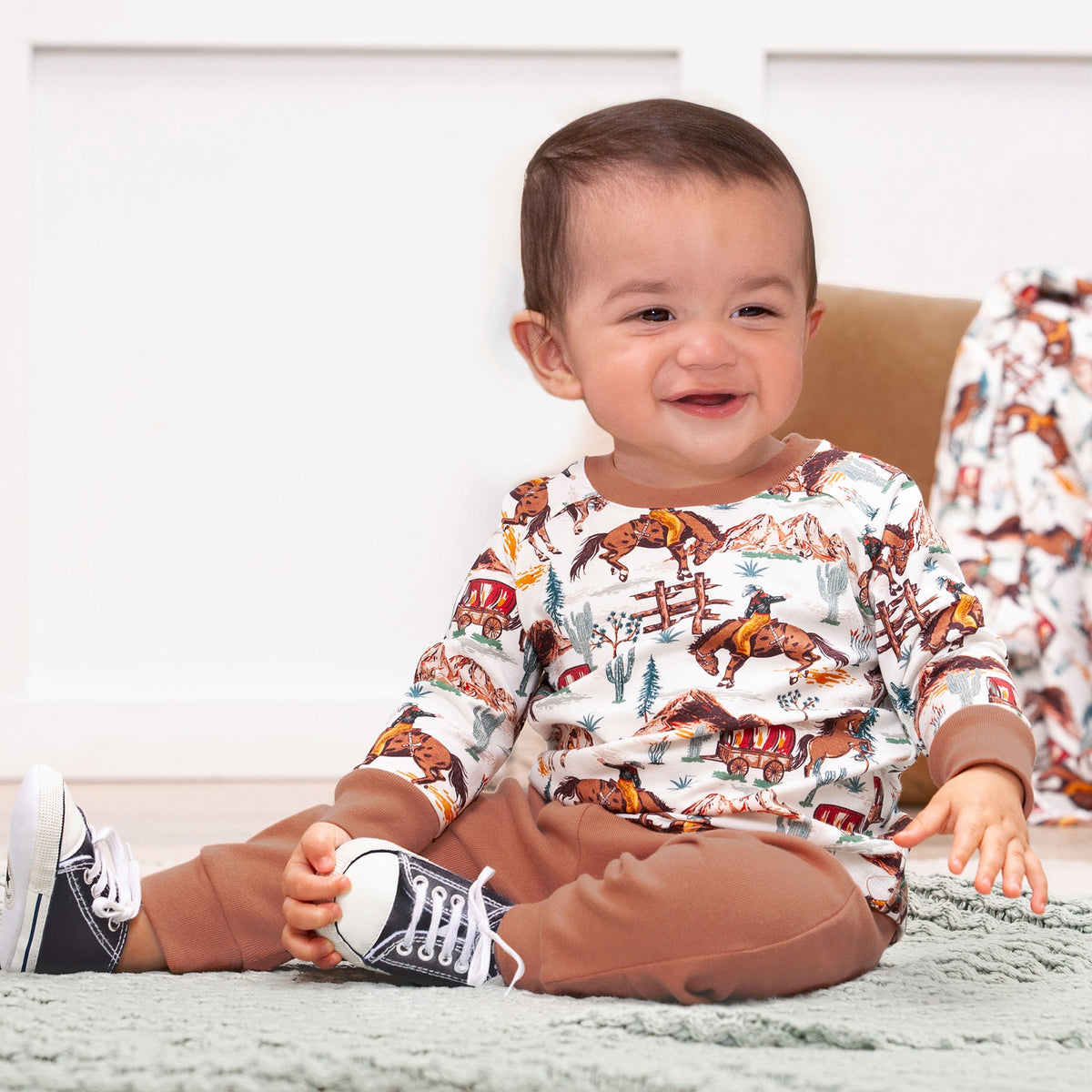 Cowboy Baby Boy Set – Western Spirit Bamboo & Cotton - Shop Avnu