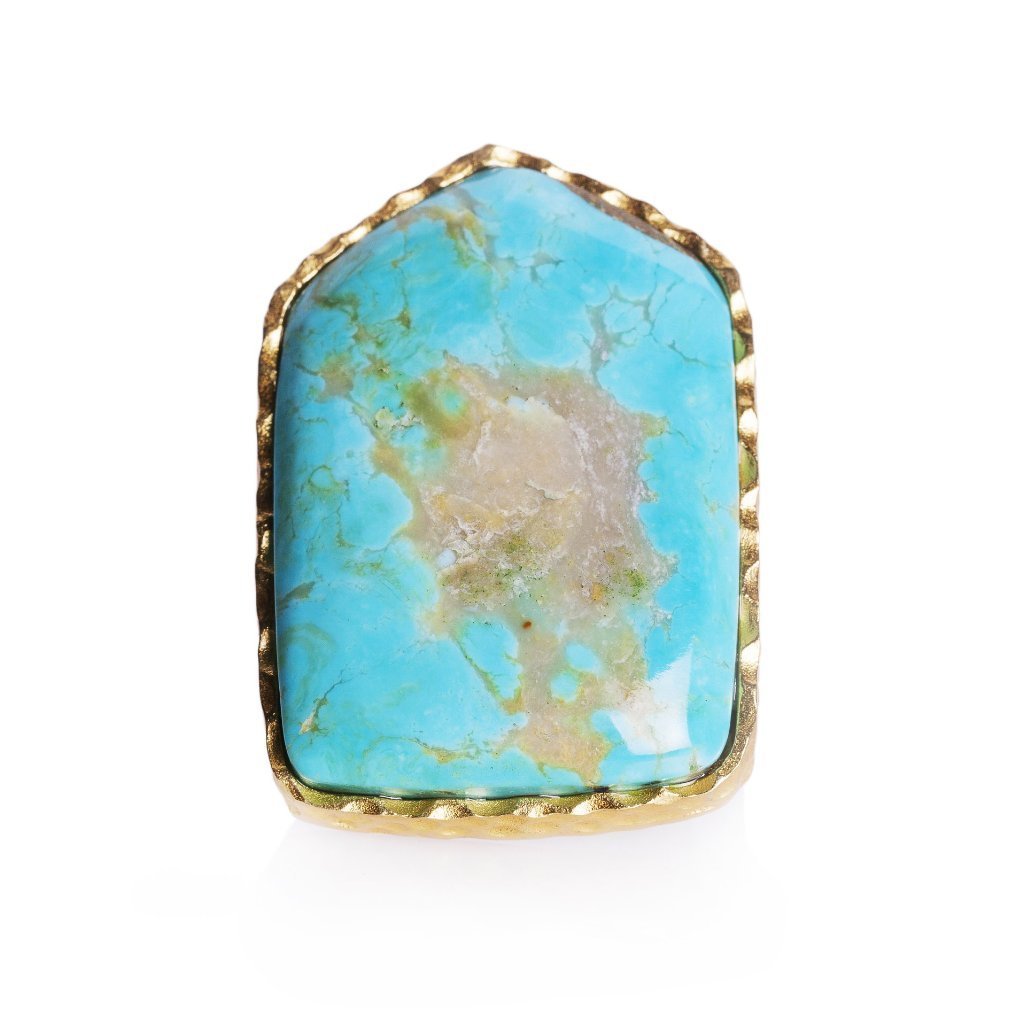 Shield Ring - Turquoise - Shop Avnu
