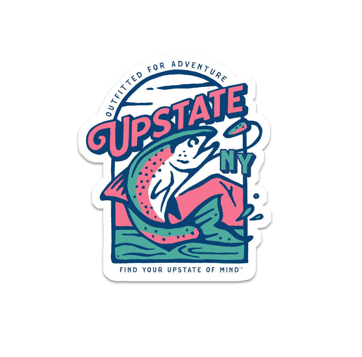 Trout Town Sticker