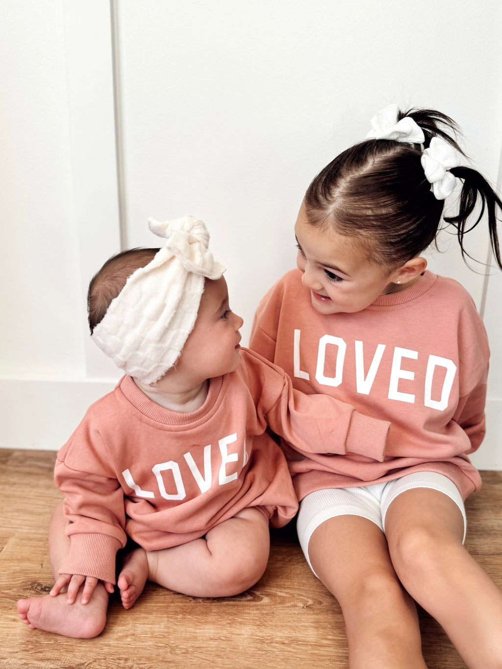 Loved Crewneck Sweatshirt - Red or Pink - Shop Avnu