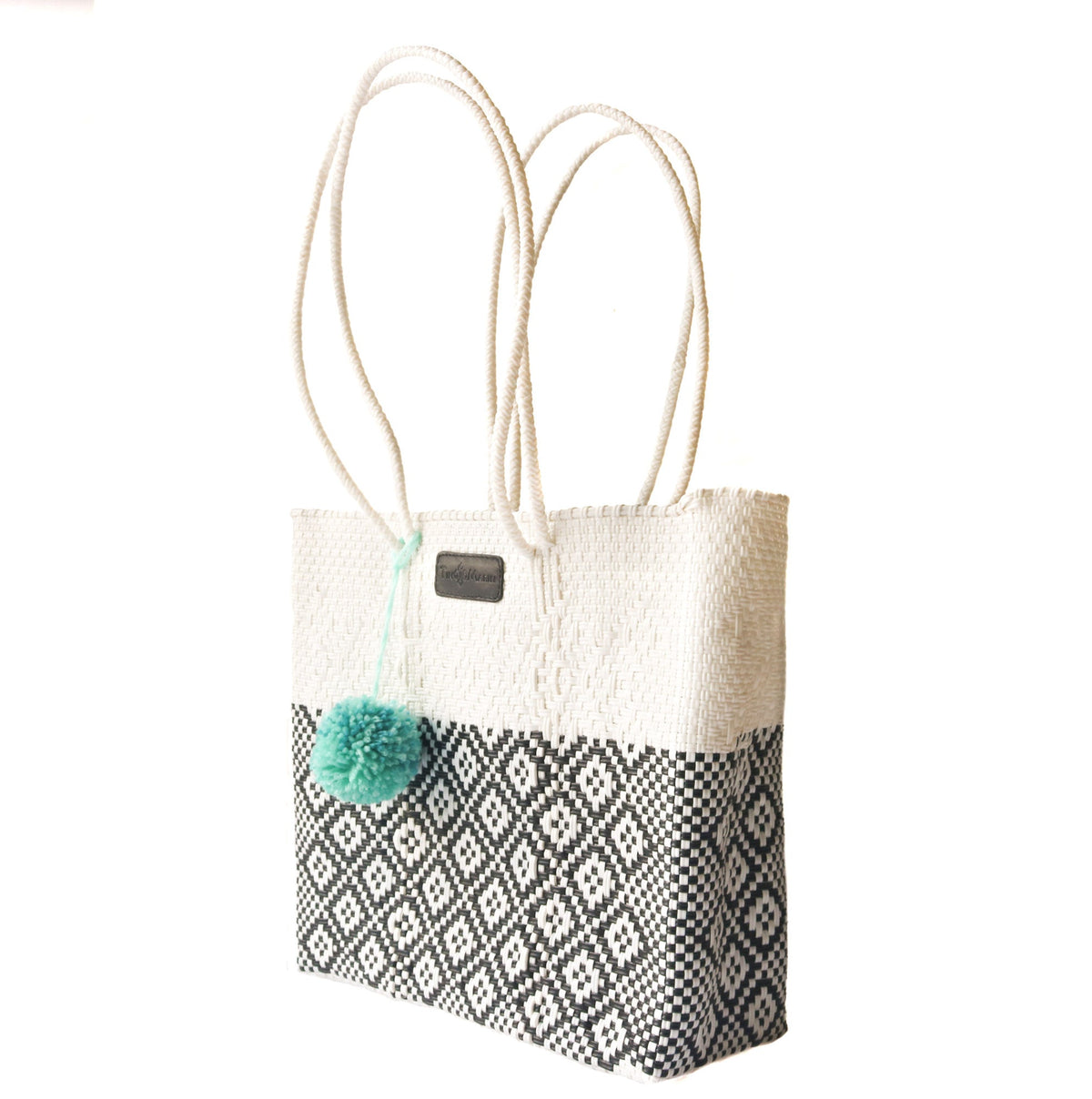 Tin Marin White Woven Tote